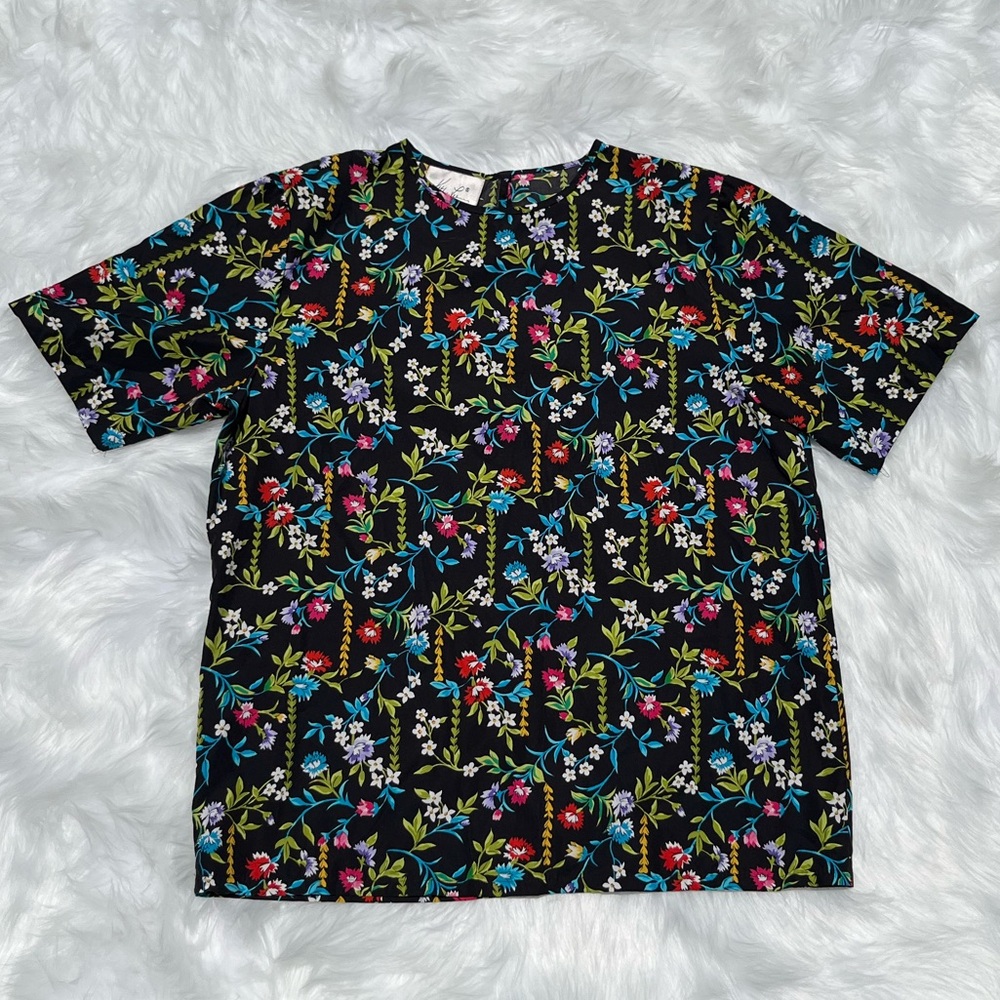 3/$30 Vintage Botanical Blouse